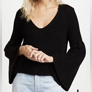 Black knit sweater